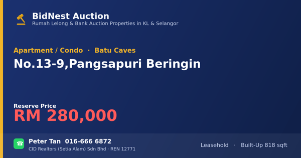 Apartment / Condo · No. 13-9, Pangsapuri Beringin