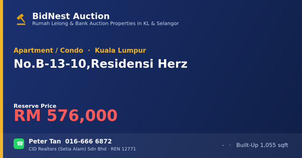 公寓 · No. B-13-10, Residensi Herz