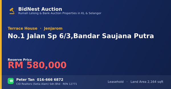排屋 · No. 1 Jalan Sp 6/3, Bandar Saujana Putra