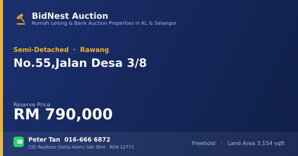 Semi-D · No. 55, Jalan Desa 3/8