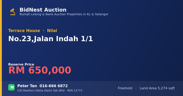 Terrace House · No. 23, Jalan Indah 1/1