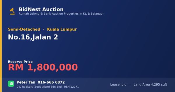 Semi-Detached · No. 16, Jalan 2