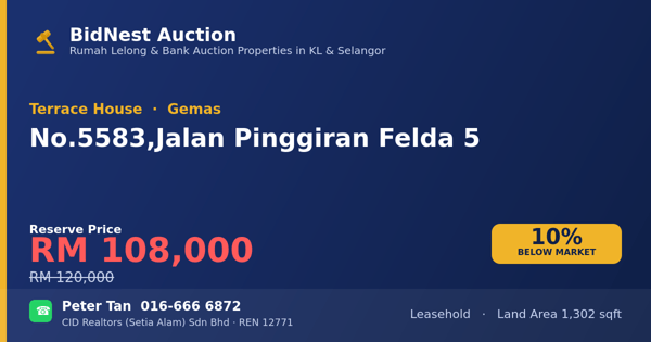 Terrace House · No. 5583, Jalan Pinggiran Felda 5