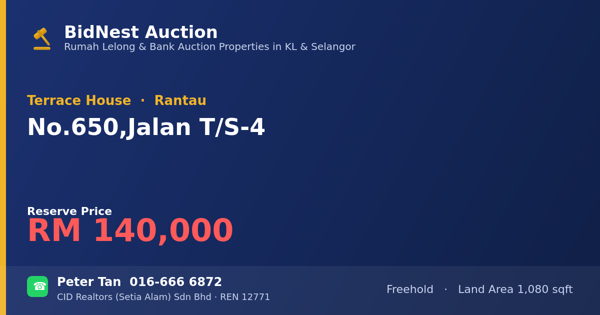 Terrace House · No. 650, Jalan T/S-4