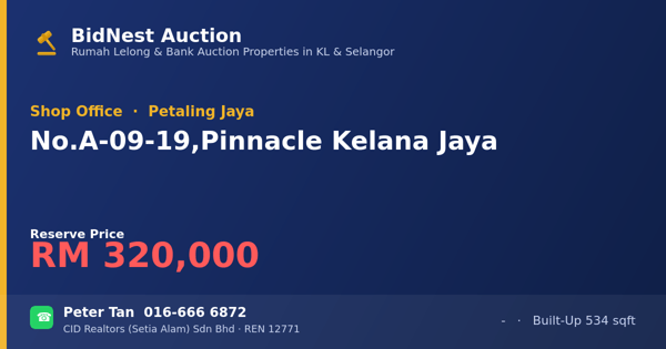 Kedai Pejabat · No. A-09-19, Pinnacle Kelana Jaya