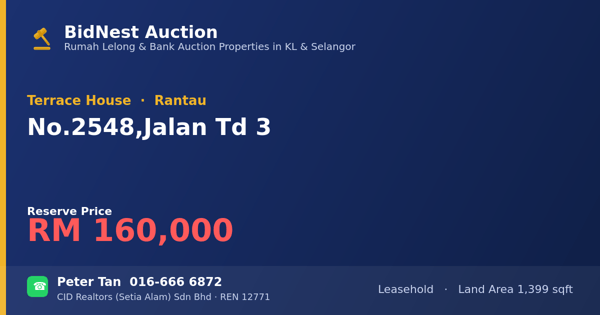 Terrace House · No. 2548, Jalan Td 3