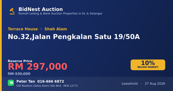 Terrace House · No. 32, Jalan Pengkalan Satu 19/50A