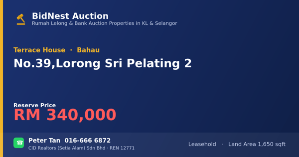 Terrace House · No. 39, Lorong Sri Pelating 2
