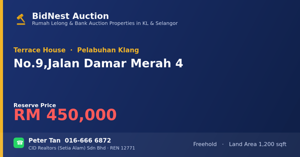 Terrace House · No. 9, Jalan Damar Merah 4