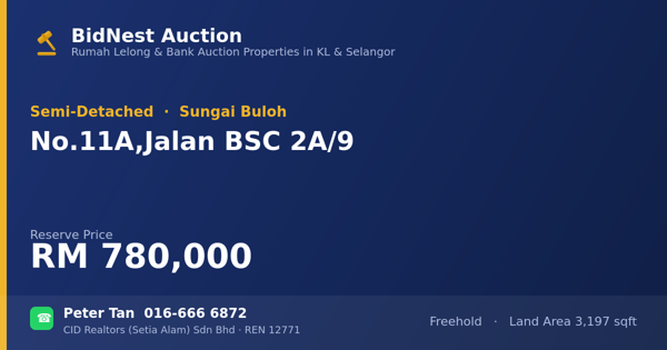Semi-D · No. 11A, Jalan BSC 2A/9
