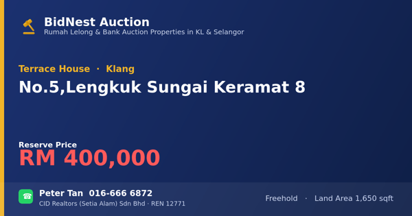 排屋 · No. 5, Lengkuk Sungai Keramat 8