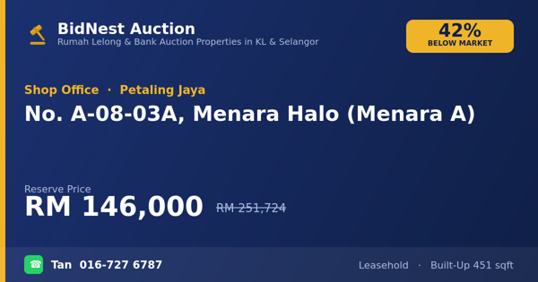 Kedai Pejabat · No. A-08-03A, Menara Halo (Menara A)