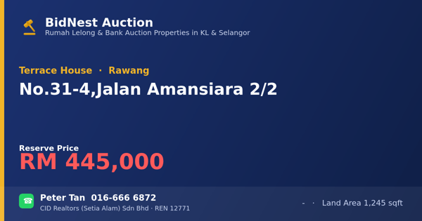 Terrace House · No. 31-4, Jalan Amansiara 2/2