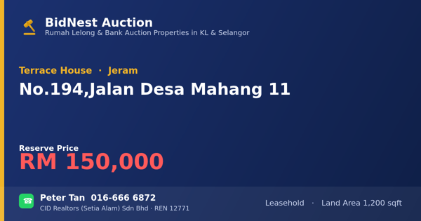 排屋 · No. 194, Jalan Desa Mahang 11