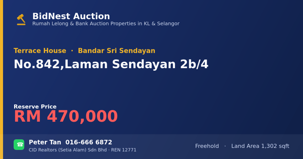 Terrace House · No. 842, Laman Sendayan 2b/4