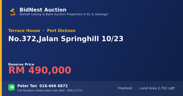 Terrace House · No. 372, Jalan Springhill 10/23