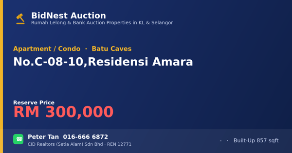 Apartmen / Kondo · No. C-08-10, Residensi Amara