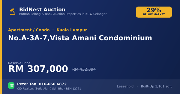 Apartmen / Kondo · No. A-3A-7, Vista Amani Condominium