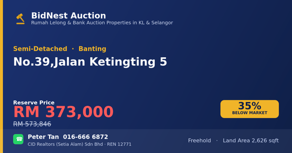Semi-Detached · No. 39, Jalan Ketingting 5