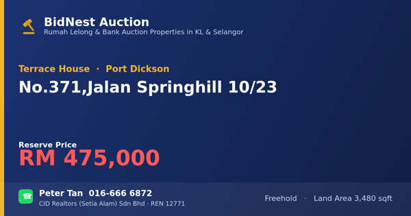 Terrace House · No. 371, Jalan Springhill 10/23