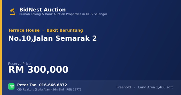 Rumah Teres · No. 10, Jalan Semarak 2