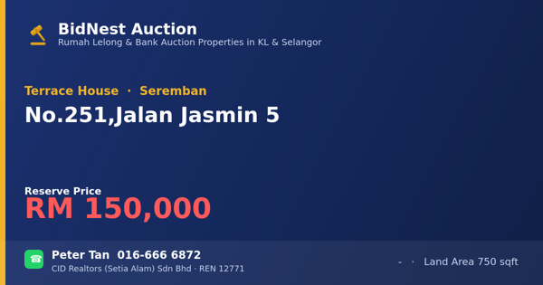 Terrace House · No. 251, Jalan Jasmin 5