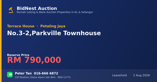 Rumah Teres · No. 3-2, Parkville Townhouse