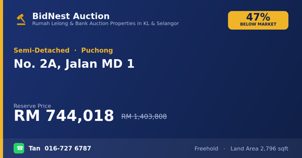 Semi-Detached · No. 2A, Jalan MD 1