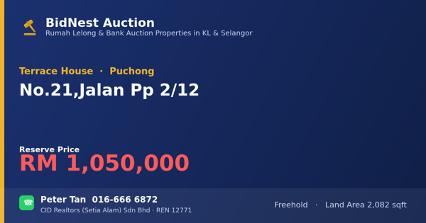 Terrace House · No. 21, Jalan Pp 2/12