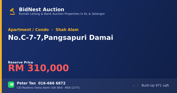 Apartmen / Kondo · No. C-7-7, Pangsapuri Damai