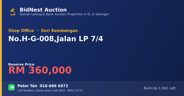 Kedai Pejabat · No. H-G-008, Jalan LP 7/4