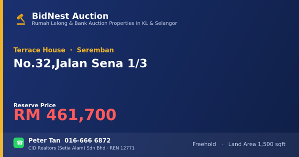 Terrace House · No. 32, Jalan Sena 1/3