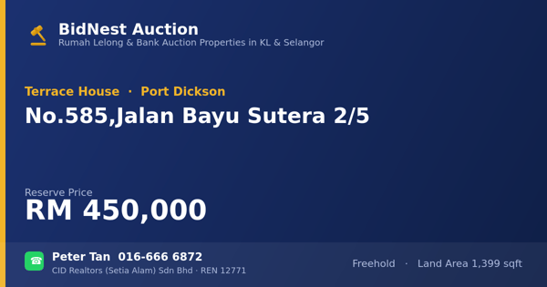 Rumah Teres · No. 585, Jalan Bayu Sutera 2/5