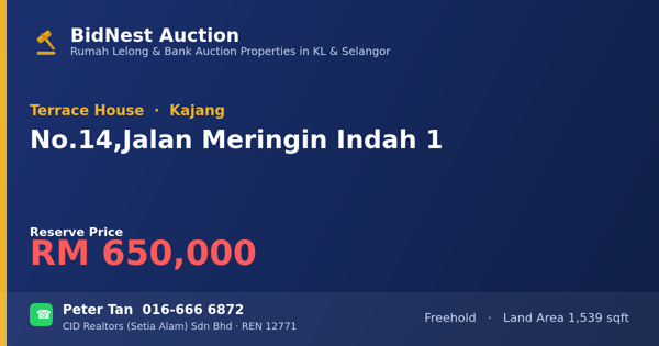 Terrace House · No. 14, Jalan Meringin Indah 1