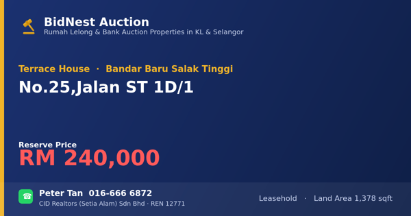 Terrace House · No. 25, Jalan ST 1D/1