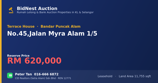 Terrace House · No. 45, Jalan Myra Alam 1/5