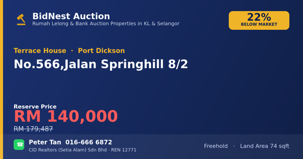 Terrace House · No. 566, Jalan Springhill 8/2