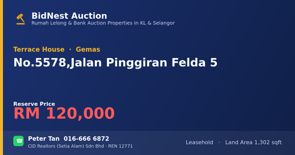 Terrace House · No. 5578, Jalan Pinggiran Felda 5