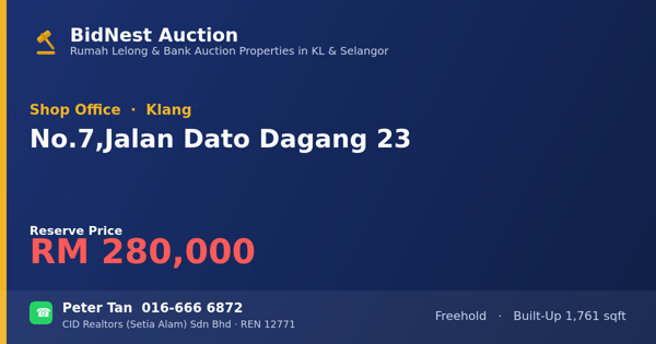 Kedai Pejabat · No. 7, Jalan Dato Dagang 23
