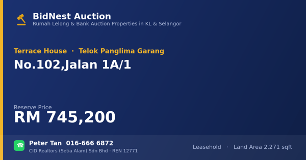 Rumah Teres · No. 102, Jalan 1A/1
