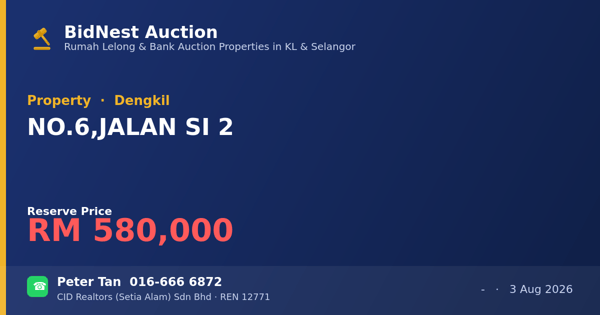Property · NO. 6, JALAN SI 2