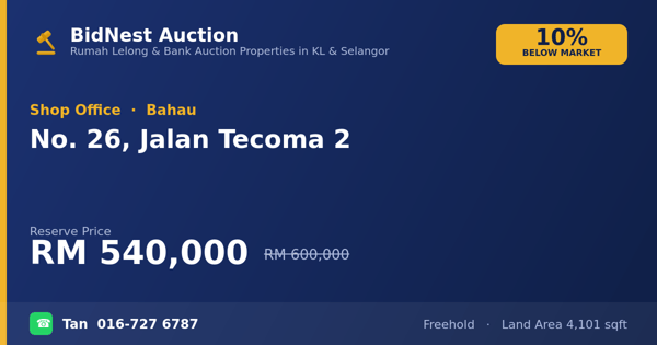 店屋 · No. 26, Jalan Tecoma 2