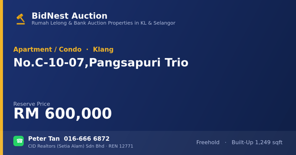 Apartmen / Kondo · No. C-10-07, Pangsapuri Trio