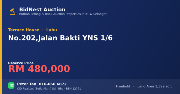 Terrace House · No. 202, Jalan Bakti YNS 1/6