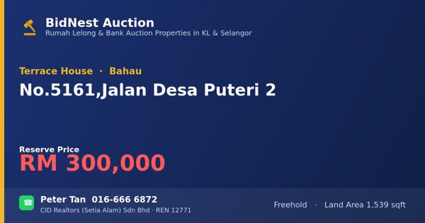 Terrace House · No. 5161, Jalan Desa Puteri 2
