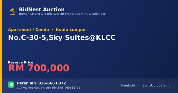 Apartmen / Kondo · No. C-30-5, Sky Suites @ KLCC