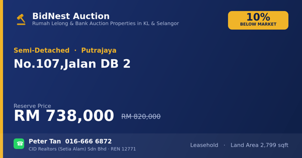 Semi-D · No. 107, Jalan DB 2