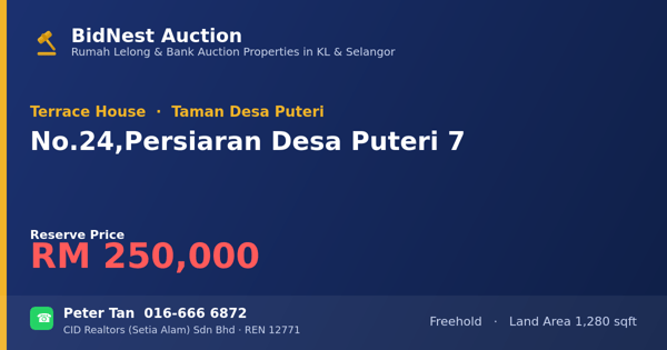 排屋 · No. 24, Persiaran Desa Puteri 7