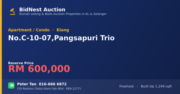 Apartmen / Kondo · No. C-10-07, Pangsapuri Trio
