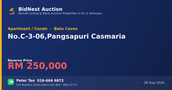 Apartmen / Kondo · No. C-3-06, Pangsapuri Casmaria